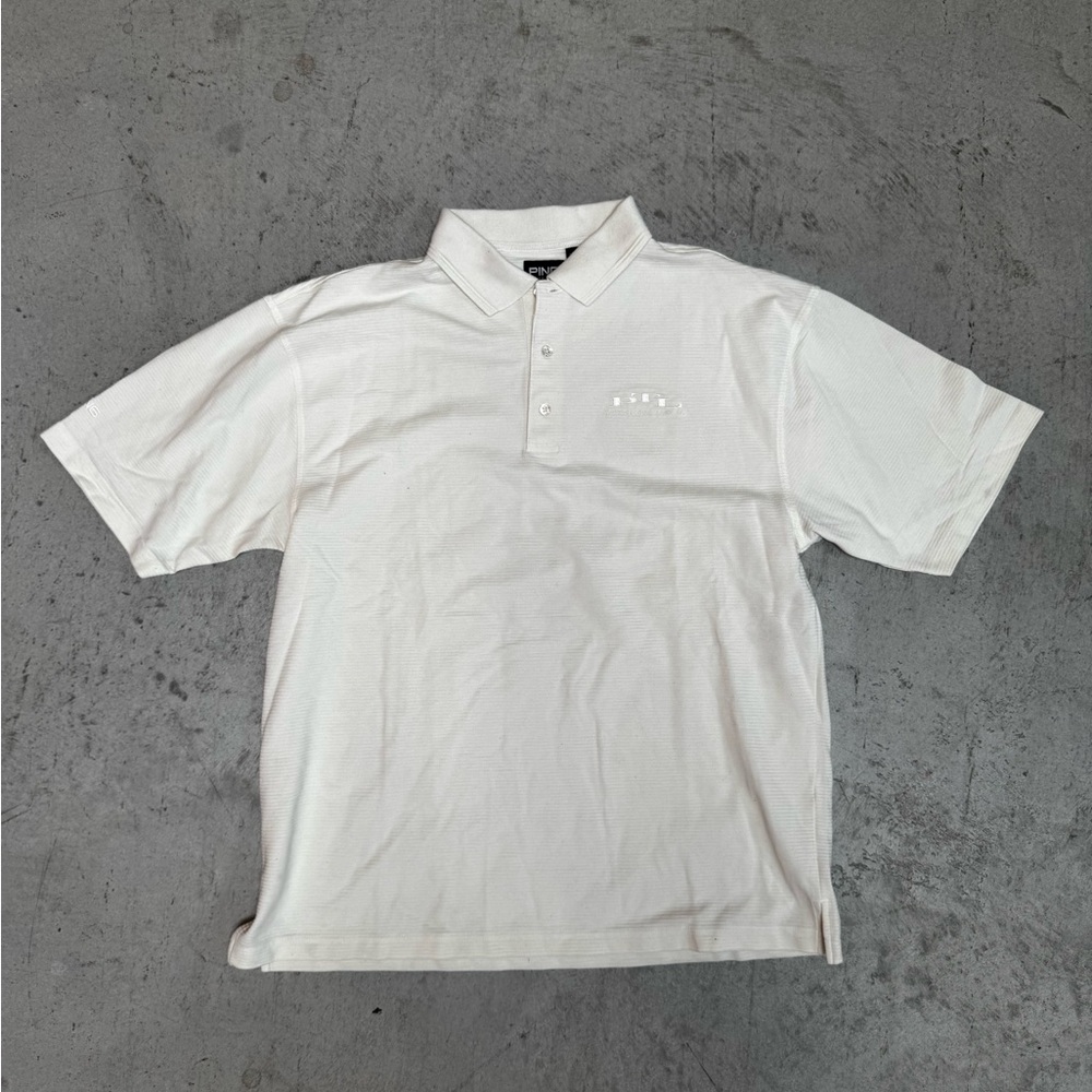 Ping Men's Cream Polo Shirt